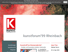 Tablet Screenshot of kunstforum-99.de